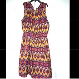 Colorful knee length dress